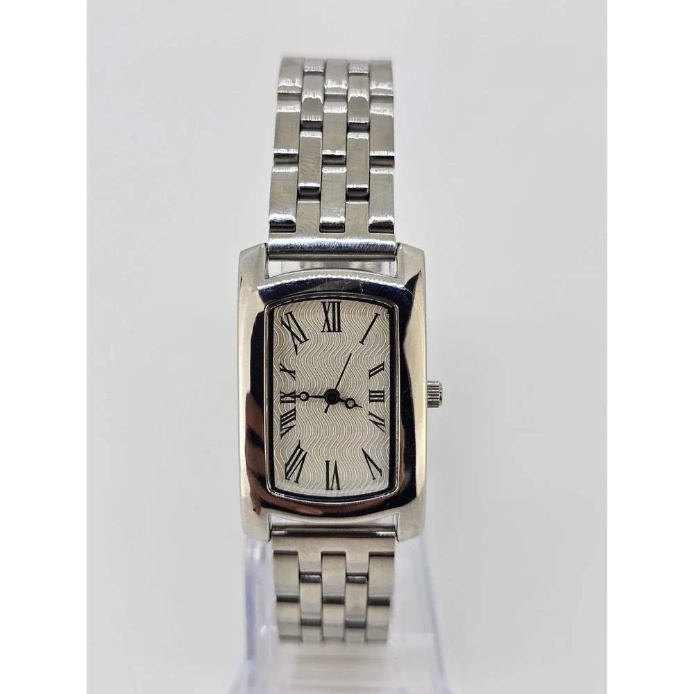 24MM Women's Watch Gray Dial Roman Rumerals Gray Bracelet Band 7.75